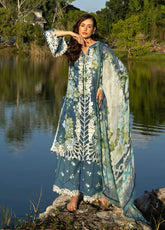 Signature By Elaf Embroidered Lawn 3 Piece Unstitched Suit EF26SEP D-ESA-7B SEA ENCHANTRESS