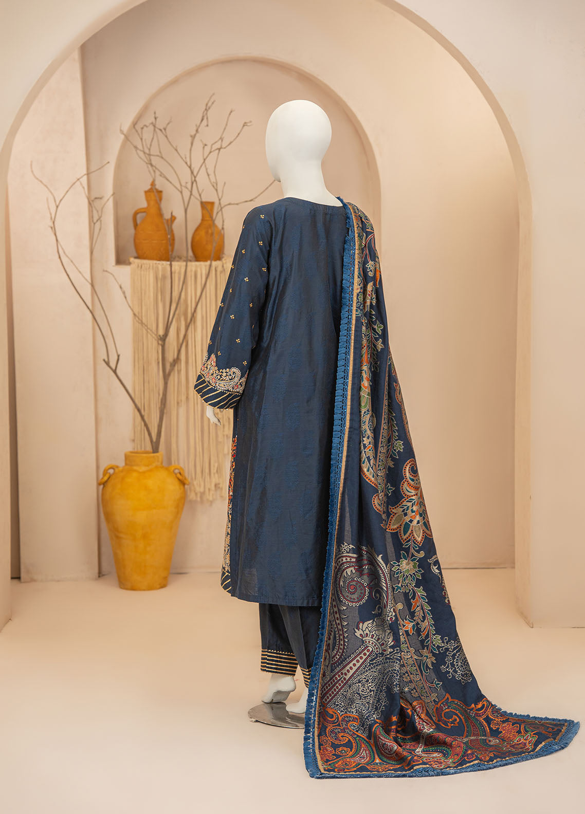 Signature By Riley Embroidered Viscose Silk Jacquard 3 Piece Stitched Suit RLY25S D-PERSIAN JEWEL Signature By Riley Embroidered Viscose Silk Jacquard 3 Piece Stitched Suit RLY25S D-PERSIAN JEWEL