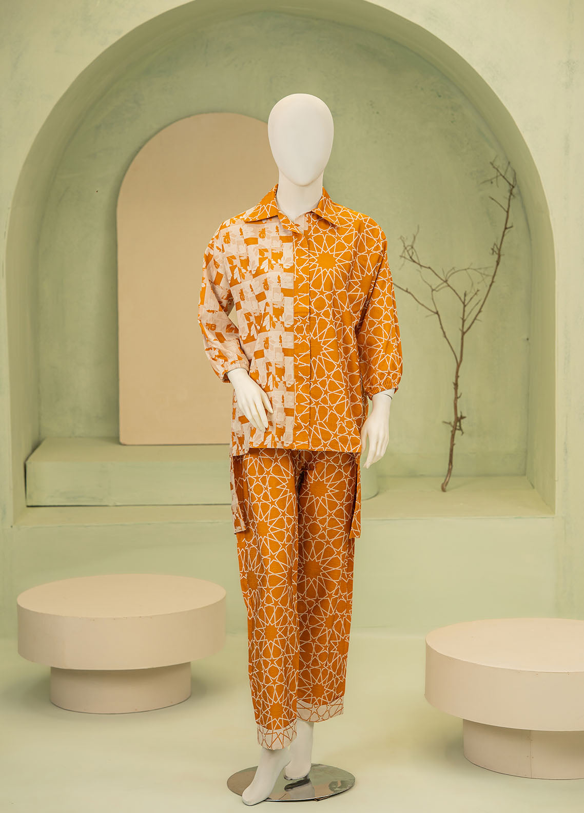 Signature By Riley Printed Viscose Jacquard 2 Piece Stitched Suit RLY25S D-URBAN ART Signature By Riley Printed Viscose Jacquard 2 Piece Stitched Suit RLY25S D-URBAN ART