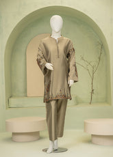 Signature By Riley Printed Viscose Silk 2 Piece Stitched Suit RLY25S D-SAND