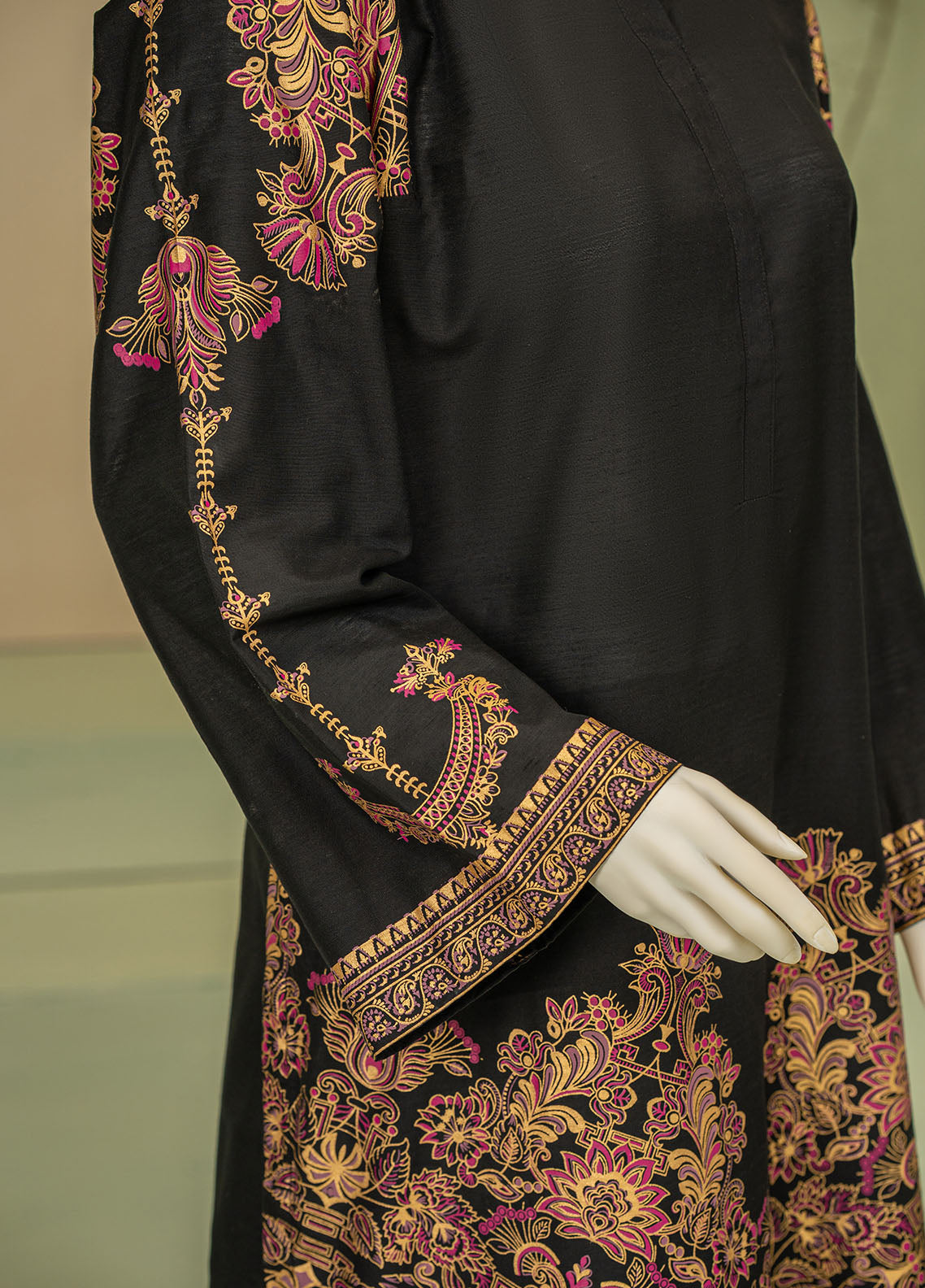 Signature By Riley Printed Viscose Silk 2 Piece Stitched Suit RLY25S D-TURKISH COFFEE Signature By Riley Printed Viscose Silk 2 Piece Stitched Suit RLY25S D-TURKISH COFFEE