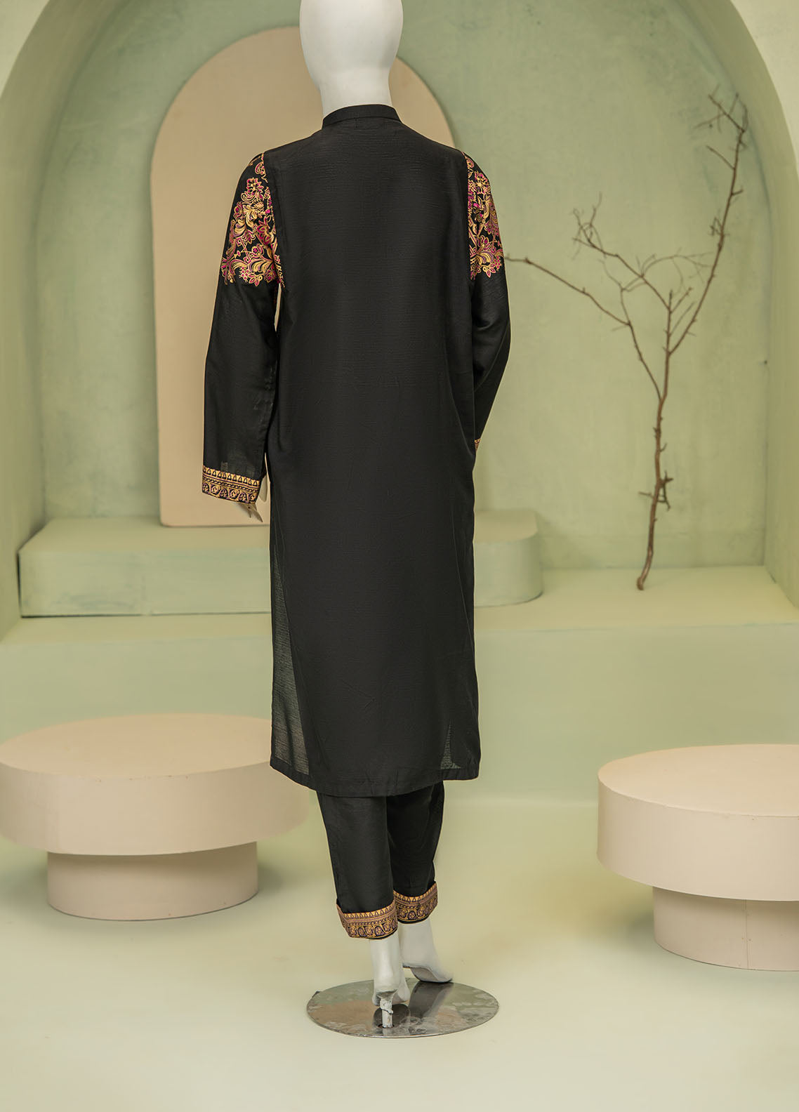 Signature By Riley Printed Viscose Silk 2 Piece Stitched Suit RLY25S D-TURKISH COFFEE Signature By Riley Printed Viscose Silk 2 Piece Stitched Suit RLY25S D-TURKISH COFFEE