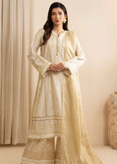 Signature By Zellbury Embroidered Cotton 3 Piece Unstitched Suit WUC25E30351