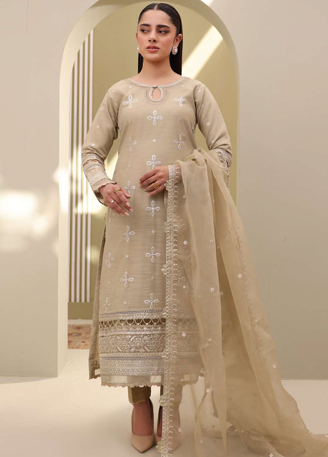 Signature By Zellbury Embroidered Cotton 3 Piece Unstitched Suit WUC25E30355 Signature By Zellbury Embroidered Cotton 3 Piece Unstitched Suit WUC25E30355