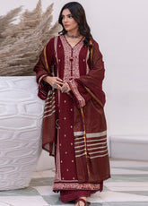 Signature By Zellbury Embroidered Viscose 3 Piece Unstitched Suit WUW24E30492