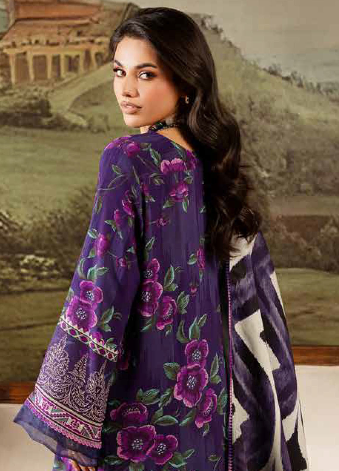 Signature Prints By Nureh Printed Doriya Linen 3 Piece Unstitched Suit NU25SPWS D-SP-173 Signature Prints By Nureh Printed Doriya Linen 3 Piece Unstitched Suit NU25SPWS D-SP-173