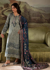 Signature Prints By Nureh Printed Doriya Linen 3 Piece Unstitched Suit NU25SPWS D-SP-174