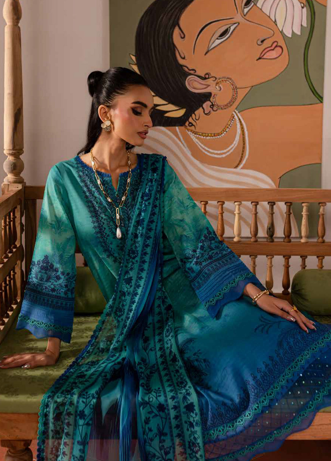 Signature Prints By Nureh Printed Lawn 3 Piece Unstitched Suit NU24SPPL SP-138 Signature Prints By Nureh Printed Lawn 3 Piece Unstitched Suit NU24SPPL SP-138