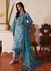 Signature Prints By Nureh Printed Lawn 3 Piece Unstitched Suit NU24SPPL SP-140