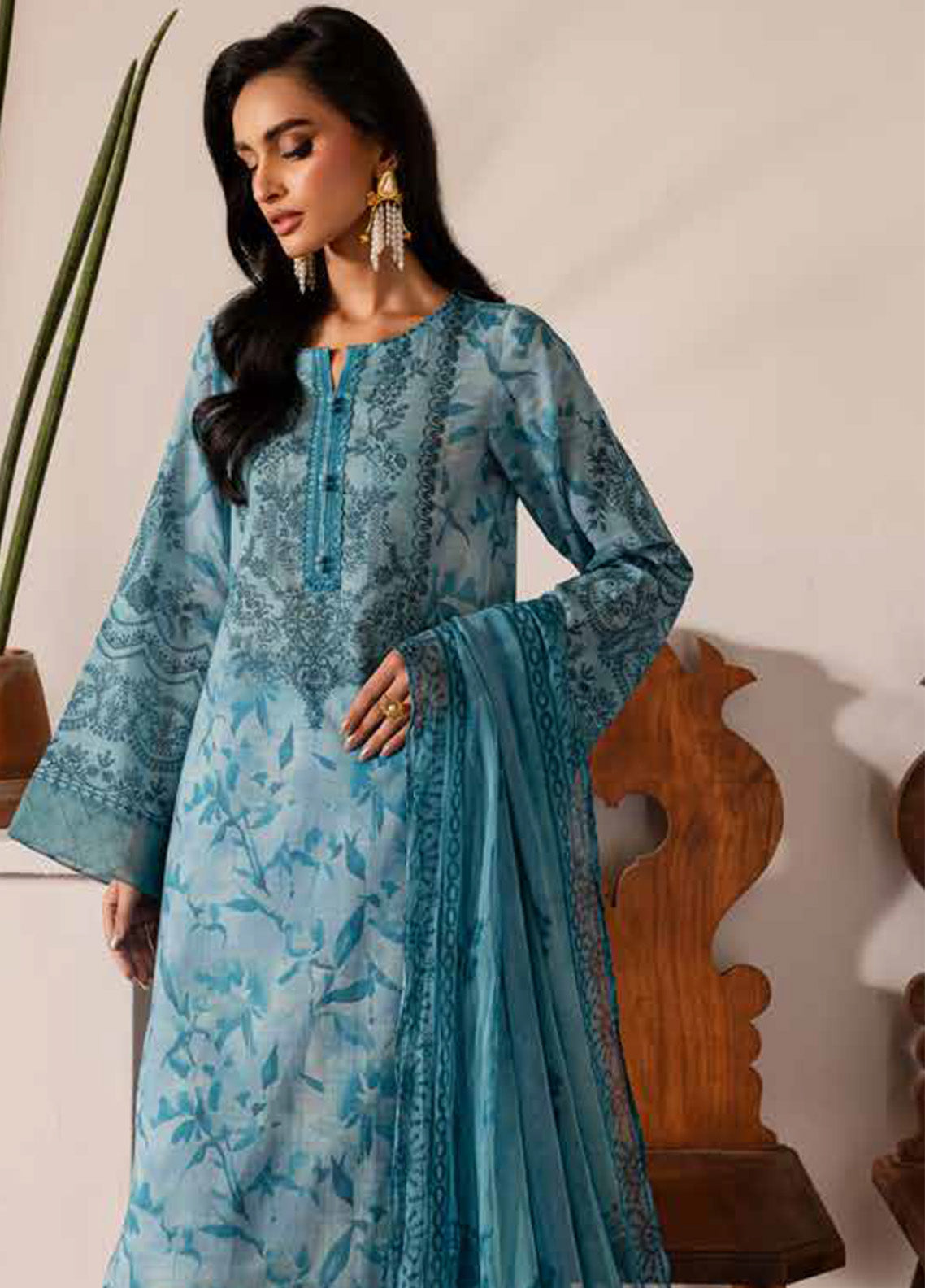 Signature Prints By Nureh Printed Lawn 3 Piece Unstitched Suit NU24SPPL SP-140 Signature Prints By Nureh Printed Lawn 3 Piece Unstitched Suit NU24SPPL SP-140