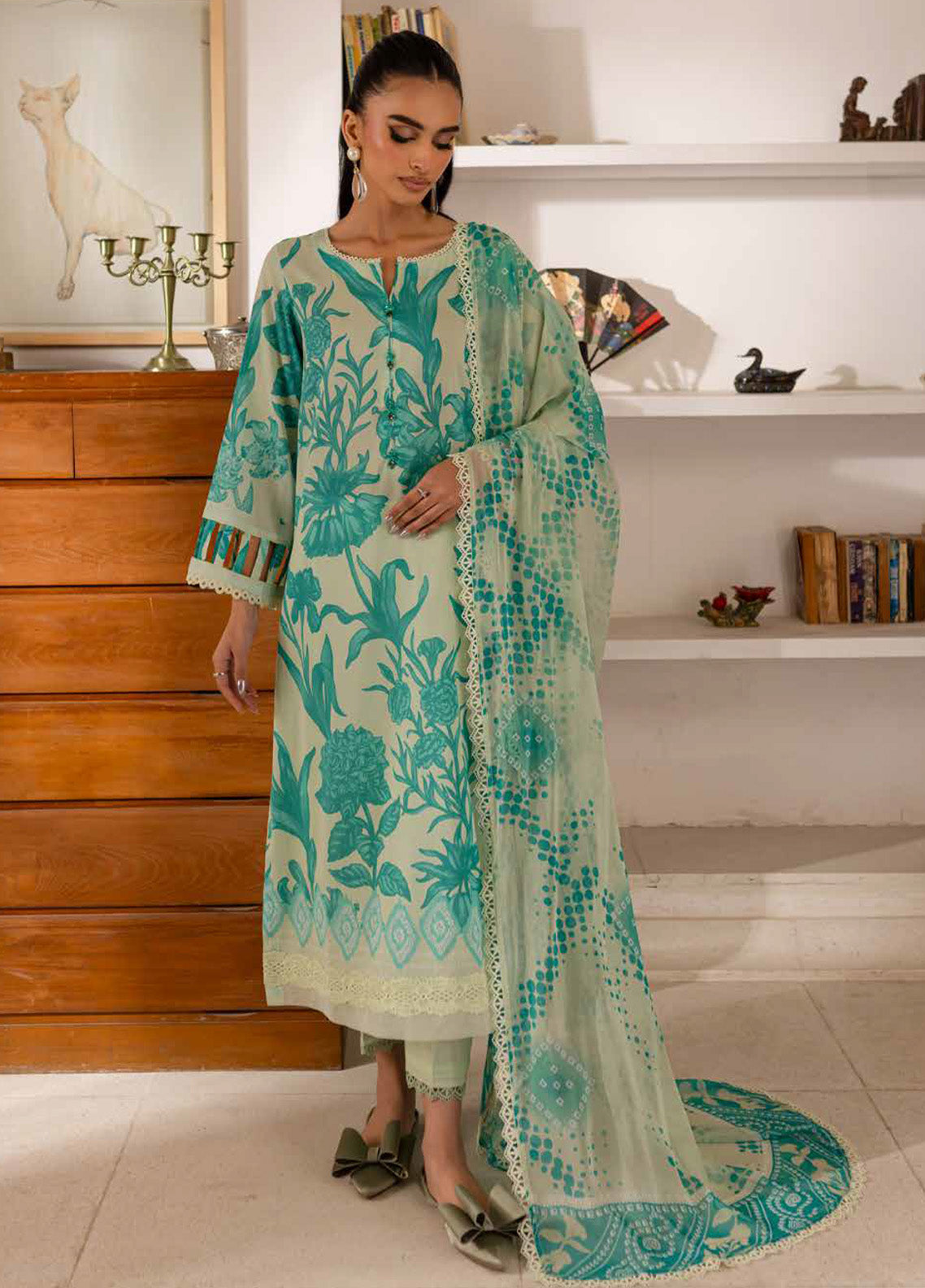 Signature Prints By Nureh Printed Lawn 3 Piece Unstitched Suit NU25SPPL SP-143 Signature Prints By Nureh Printed Lawn 3 Piece Unstitched Suit NU25SPPL SP-143