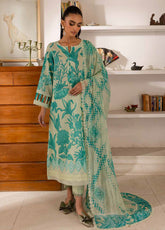 Signature Prints By Nureh Printed Lawn 3 Piece Unstitched Suit NU25SPPL SP-143