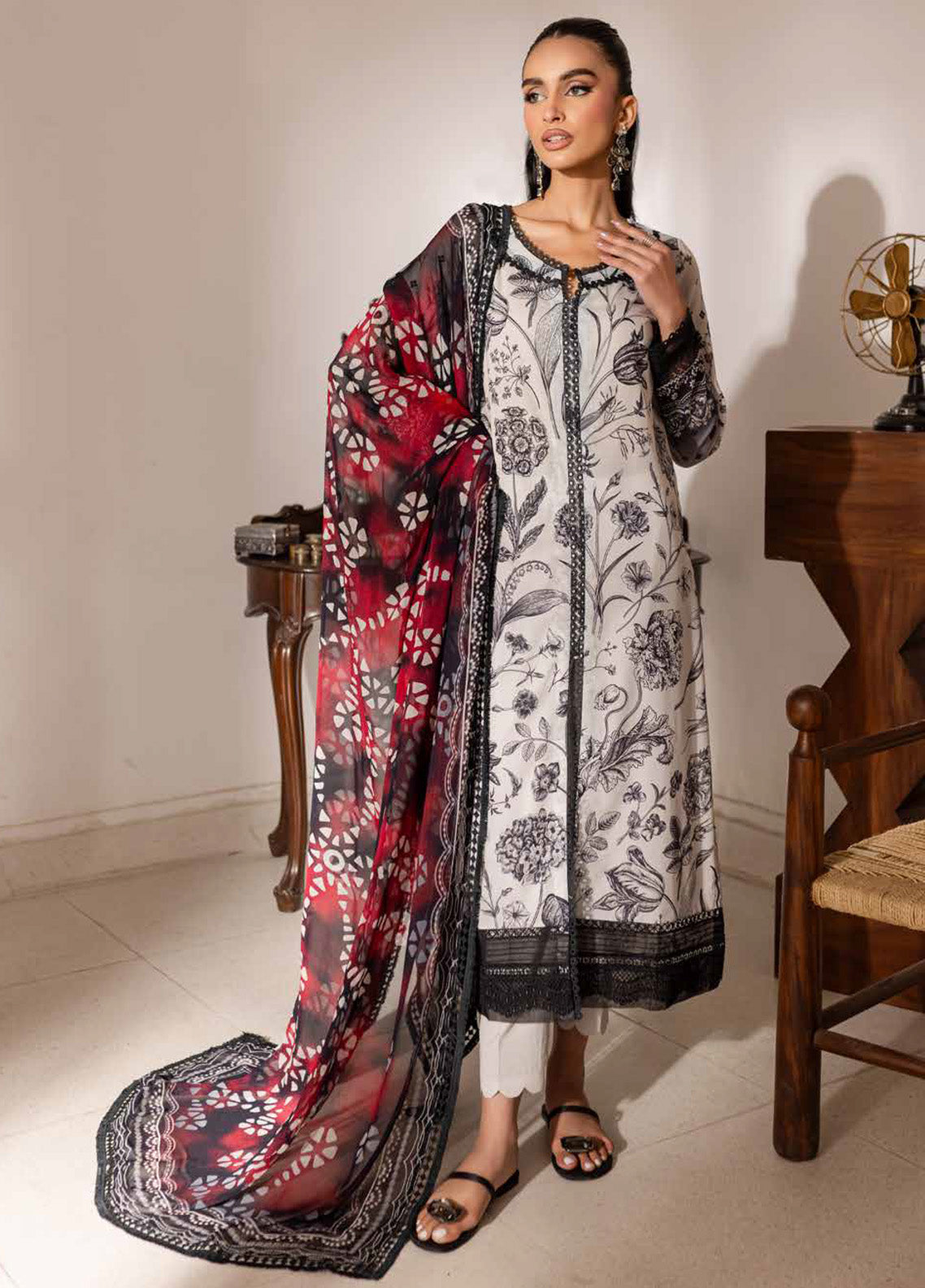 Signature Prints By Nureh Printed Lawn 3 Piece Unstitched Suit NU25SPPL SP-144 Signature Prints By Nureh Printed Lawn 3 Piece Unstitched Suit NU25SPPL SP-144