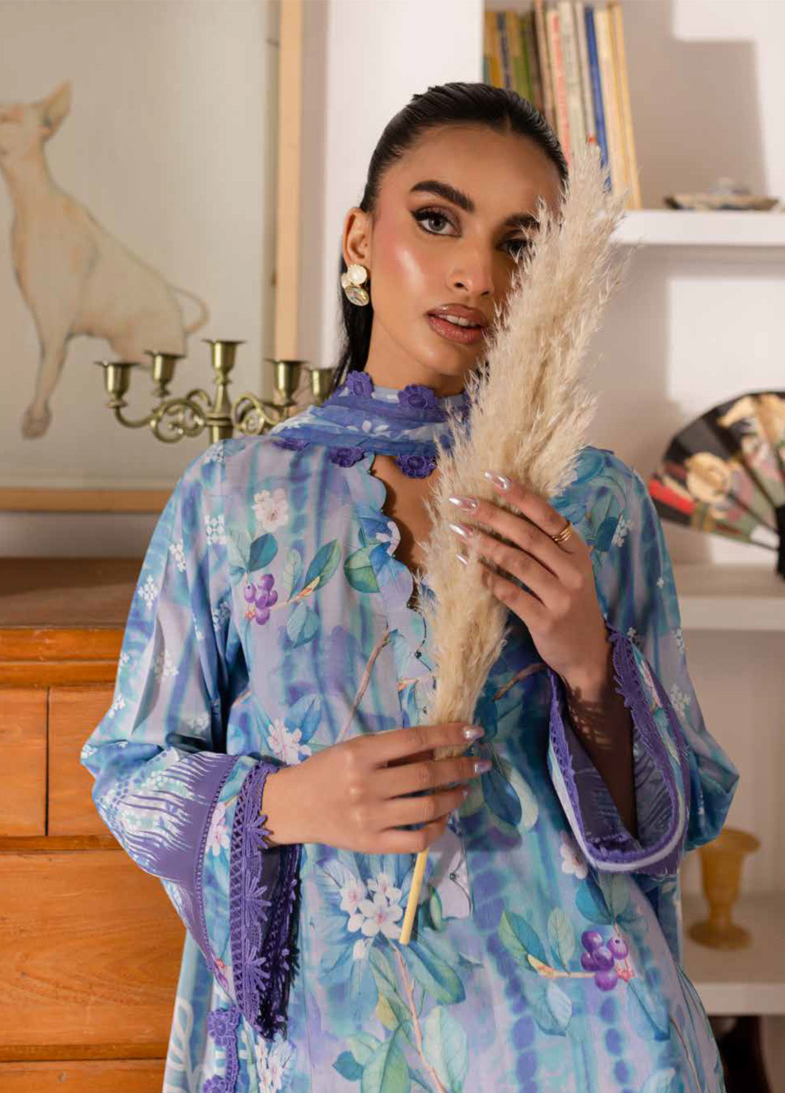 Signature Prints By Nureh Printed Lawn 3 Piece Unstitched Suit NU25SPPL SP-146 Signature Prints By Nureh Printed Lawn 3 Piece Unstitched Suit NU25SPPL SP-146