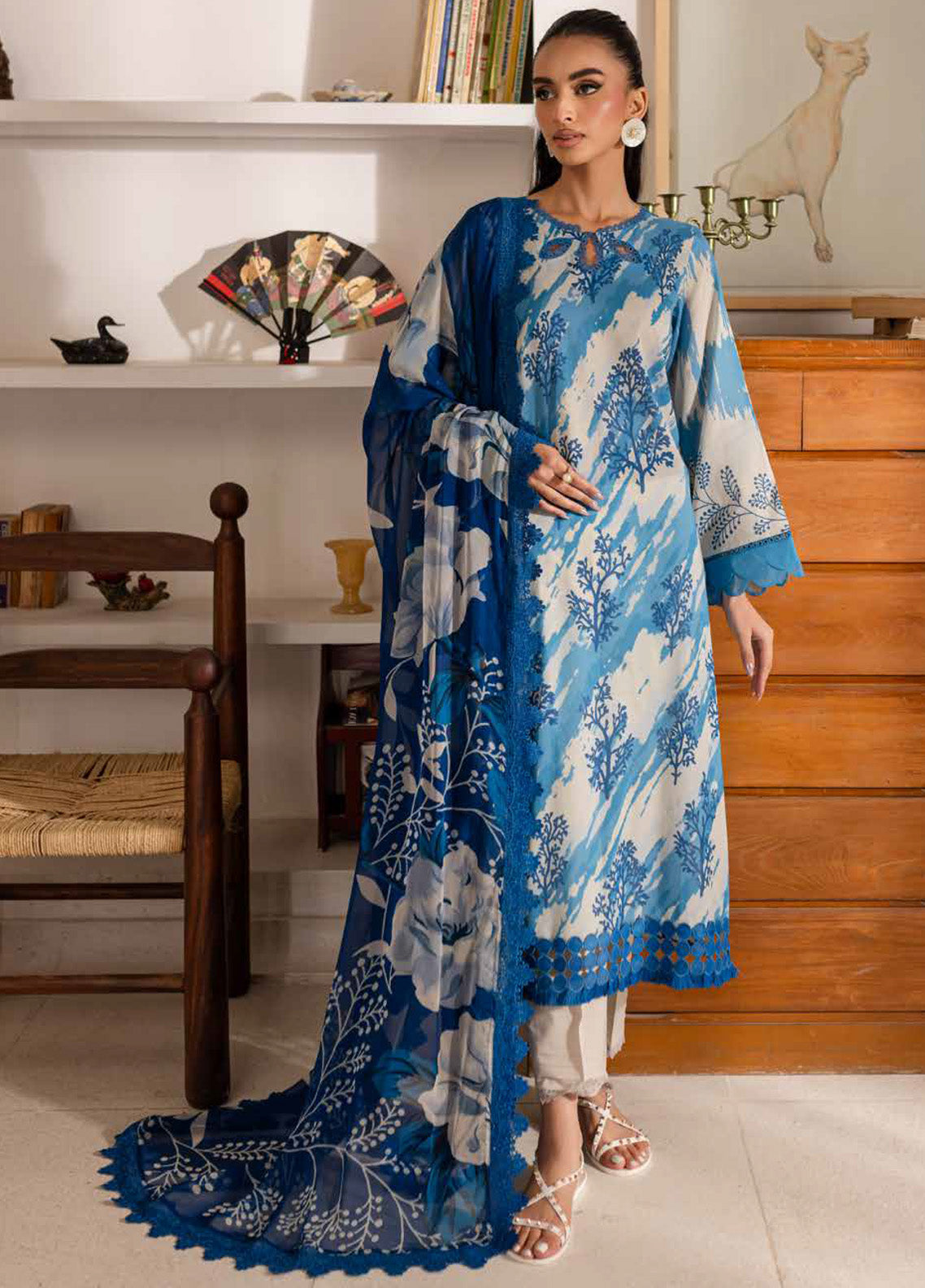 Signature Prints By Nureh Printed Lawn 3 Piece Unstitched Suit NU25SPPL SP-148 Signature Prints By Nureh Printed Lawn 3 Piece Unstitched Suit NU25SPPL SP-148