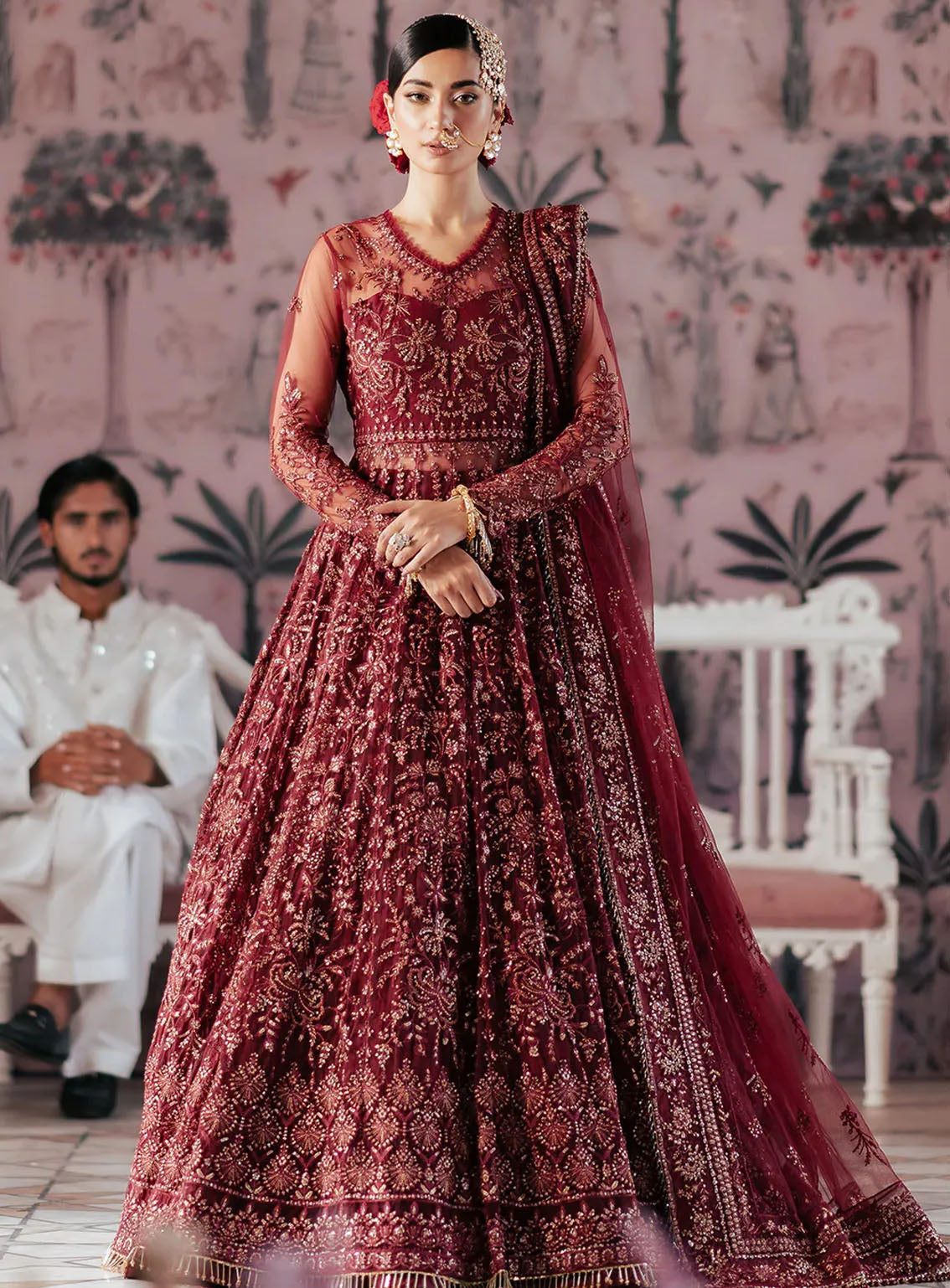 Silsila by Saad Shaikh Embroidered Net 4 Piece Unstitched Suit SSK24SL ELAILA Silsila by Saad Shaikh Embroidered Net 4 Piece Unstitched Suit SSK24SL ELAILA