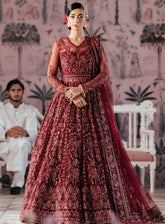 Silsila by Saad Shaikh Embroidered Net 4 Piece Unstitched Suit SSK24SL ELAILA