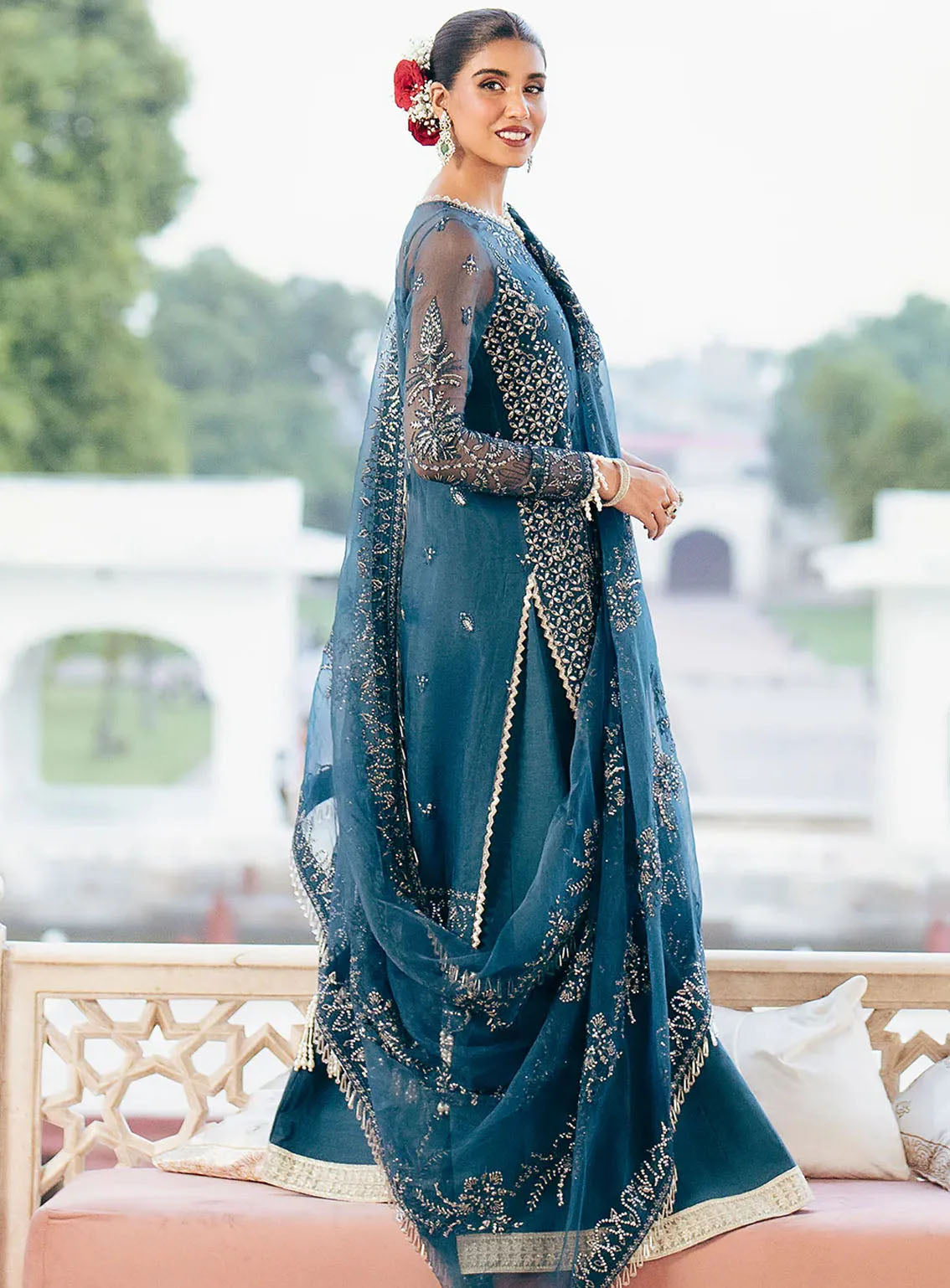 Silsila by Saad Shaikh Embroidered Organza 4 Piece Unstitched Suit SSK24SL EVARA Silsila by Saad Shaikh Embroidered Organza 4 Piece Unstitched Suit SSK24SL EVARA