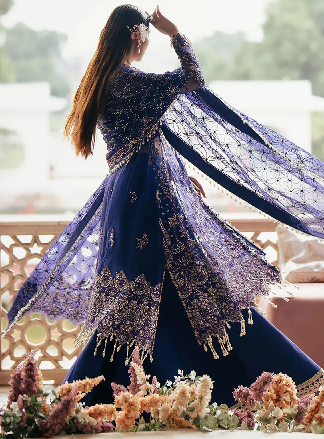 Silsila by Saad Shaikh Embroidered Organza 4 Piece Unstitched Suit SSK24SL ONARA Silsila by Saad Shaikh Embroidered Organza 4 Piece Unstitched Suit SSK24SL ONARA