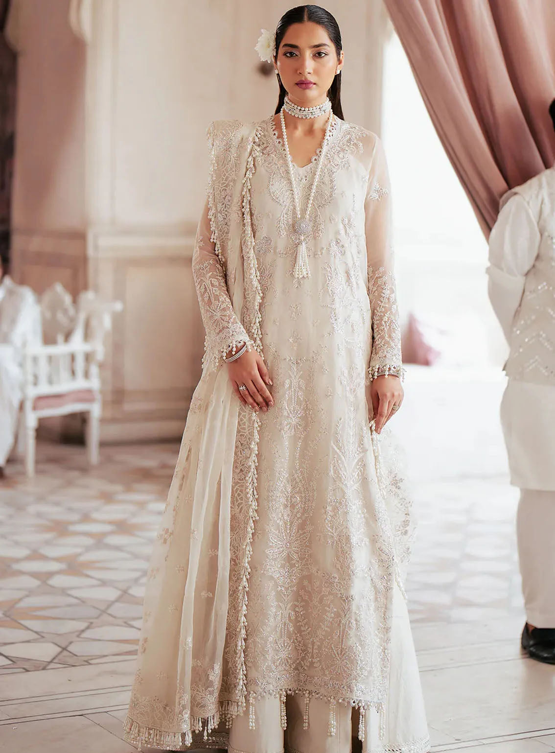 Silsila by Saad Shaikh Embroidered Organza 4 Piece Unstitched Suit SSK24SL ZAHRIA Silsila by Saad Shaikh Embroidered Organza 4 Piece Unstitched Suit SSK24SL ZAHRIA