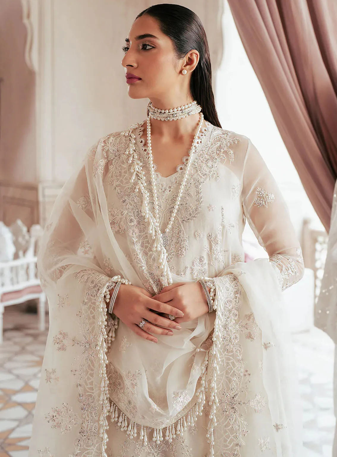 Silsila by Saad Shaikh Embroidered Organza 4 Piece Unstitched Suit SSK24SL ZAHRIA Silsila by Saad Shaikh Embroidered Organza 4 Piece Unstitched Suit SSK24SL ZAHRIA