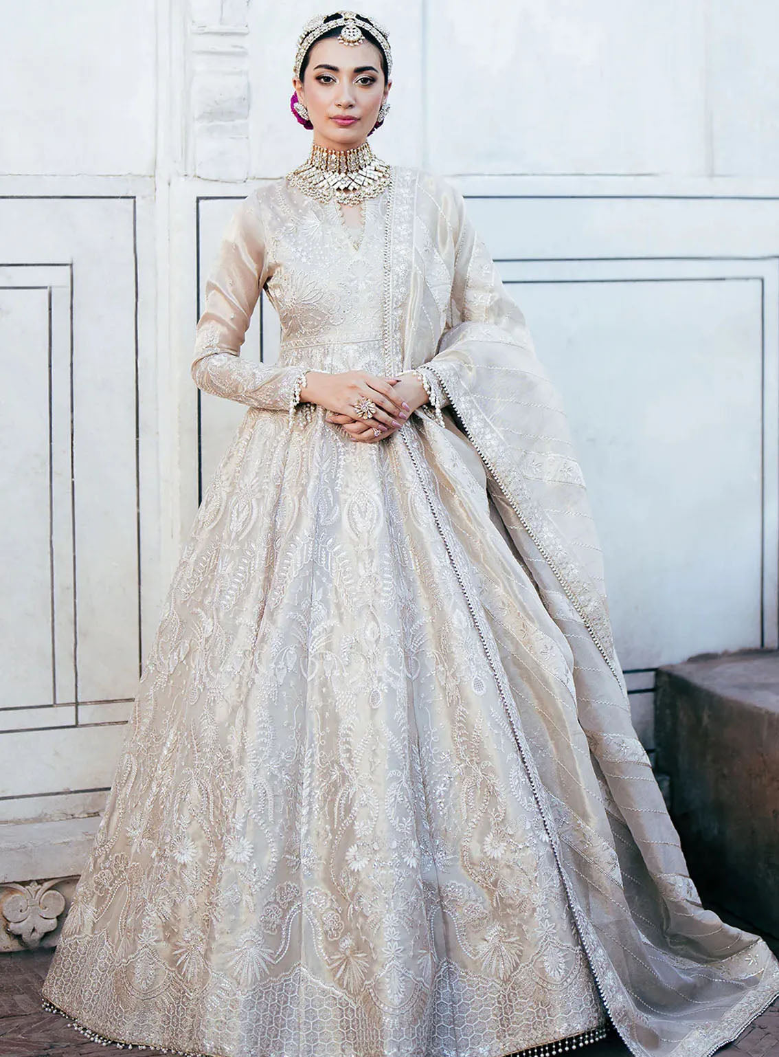 Silsila by Saad Shaikh Massouri Organza 4 Piece Unstitched Suit SSK24SL MIRA Silsila by Saad Shaikh Massouri Organza 4 Piece Unstitched Suit SSK24SL MIRA