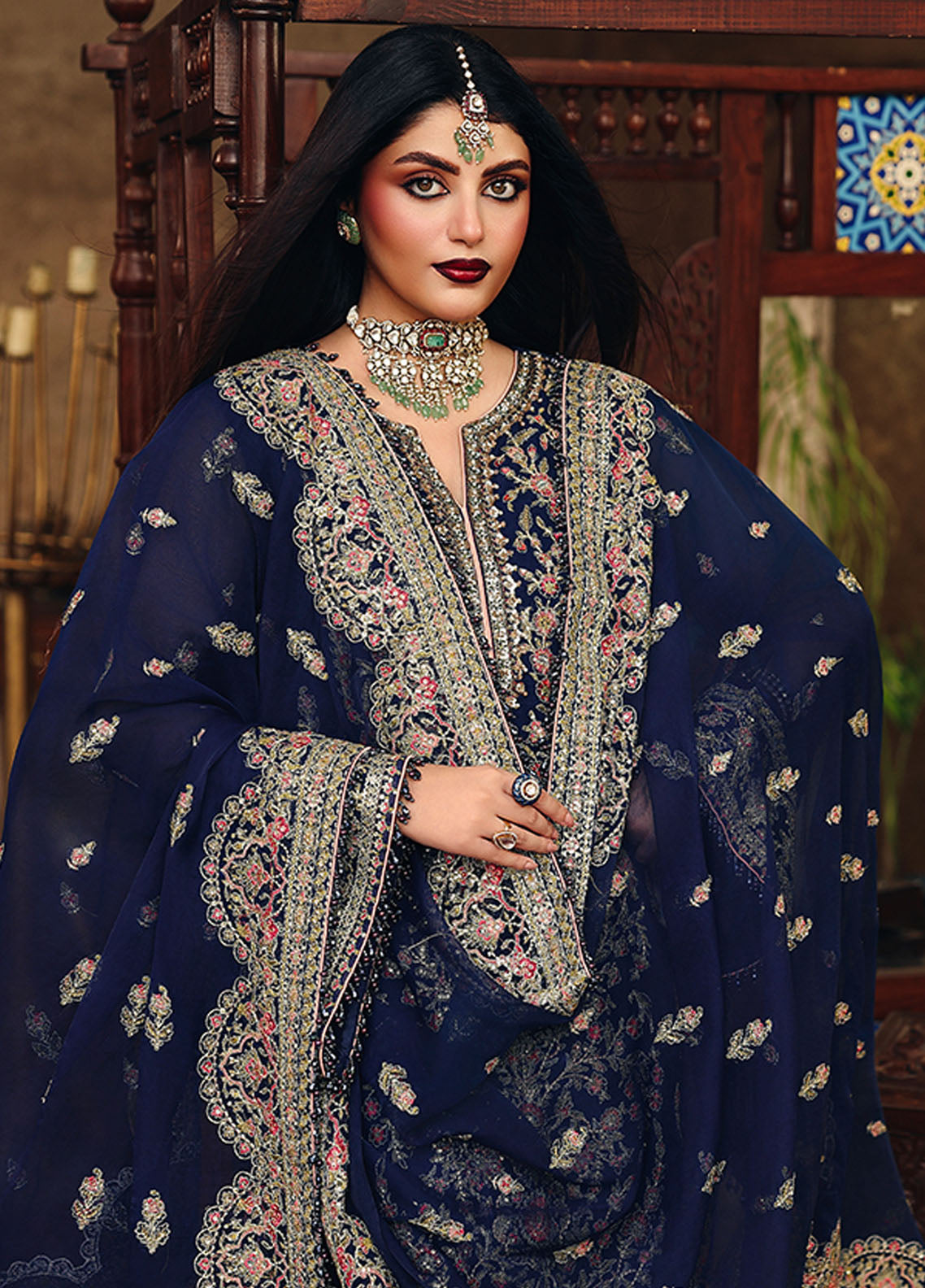 Silsila By Saad Shaikh X Meeral Embroidered Organza 3 Piece Unstitched Suit SSK25SF D-NAFEESA Silsila By Saad Shaikh X Meeral Embroidered Organza 3 Piece Unstitched Suit SSK25SF D-NAFEESA