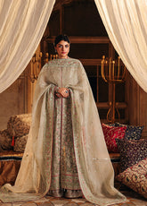Silsila By Saad Shaikh X Meeral Embroidered Organza 3 Piece Unstitched Suit SSK25SF D-NASHMIA
