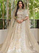 Singhar By Qalamkar Wedding Formals Embroidered Net 3 Piece Unstitched Suit QLM24SW RF-06 ROOP