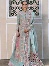 Singhar By Qalamkar Wedding Formals Embroidered Raw Silk 3 Piece Unstitched Suit QLM24SW RF-05 NEVA