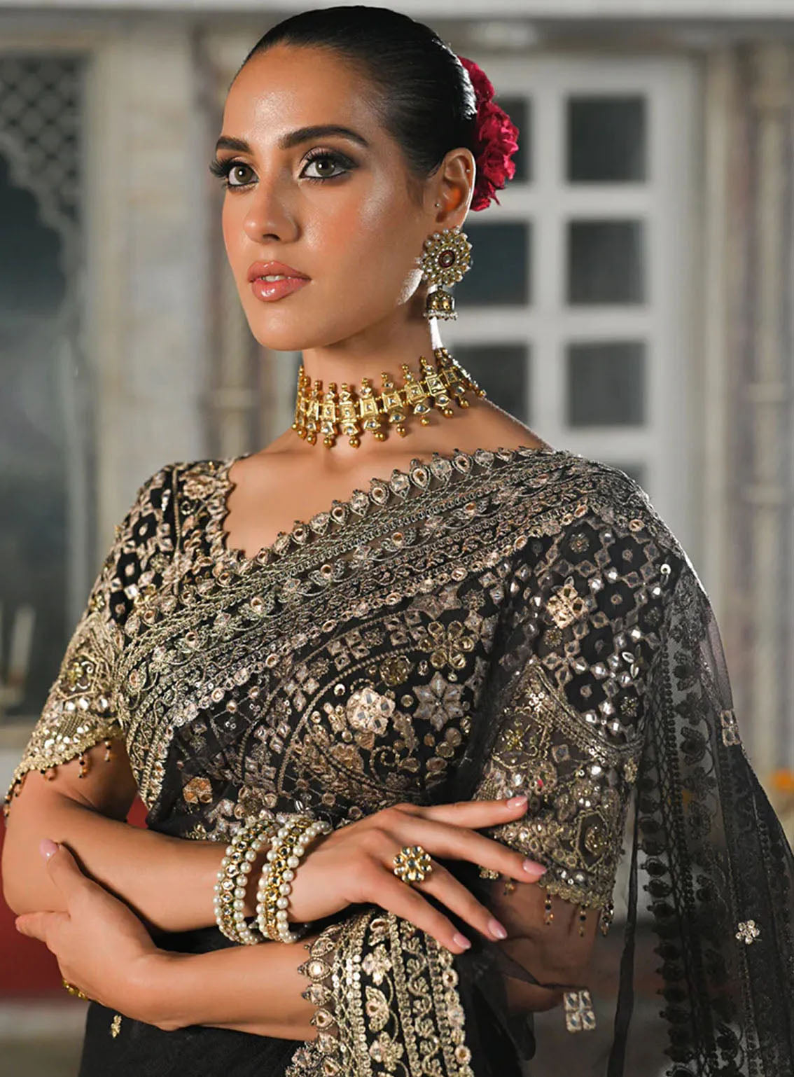 Singhar By Qalamkar Wedding Formals Embroidered Raw Silk 3 Piece Unstitched Suit QLM24SW RF-08 MINHA Singhar By Qalamkar Wedding Formals Embroidered Raw Silk 3 Piece Unstitched Suit QLM24SW RF-08 MINHA