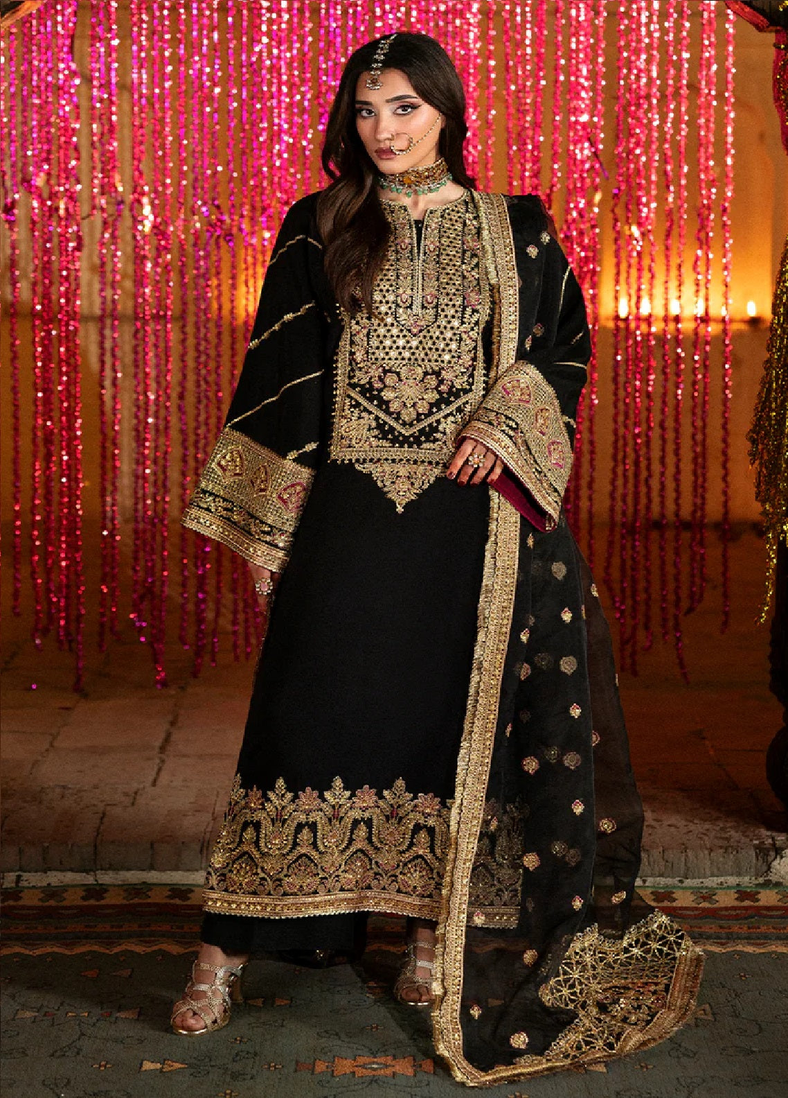 Singhar By Saad Shaikh X Meeral Premium Embroidered Raw Silk 3 Piece Unstitched Suit SSK25SPS D-1174 YASMIN Singhar By Saad Shaikh X Meeral Premium Embroidered Raw Silk 3 Piece Unstitched Suit SSK25SPS D-1174 YASMIN