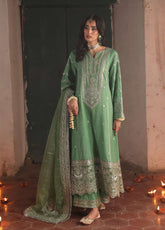 Singhar By Saad Shaikh X Meeral Premium Embroidered Raw Silk 3 Piece Unstitched Suit SSK25SPS D-1175 AIRA