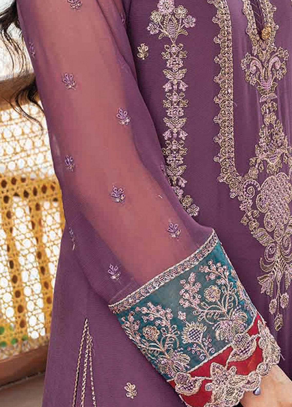 Sitarah By Imrozia Embroidered Chiffon 3 Piece Unstitched Suit IM24LC I-209 NAJMA Sitarah By Imrozia Embroidered Chiffon 3 Piece Unstitched Suit IM24LC I-209 NAJMA