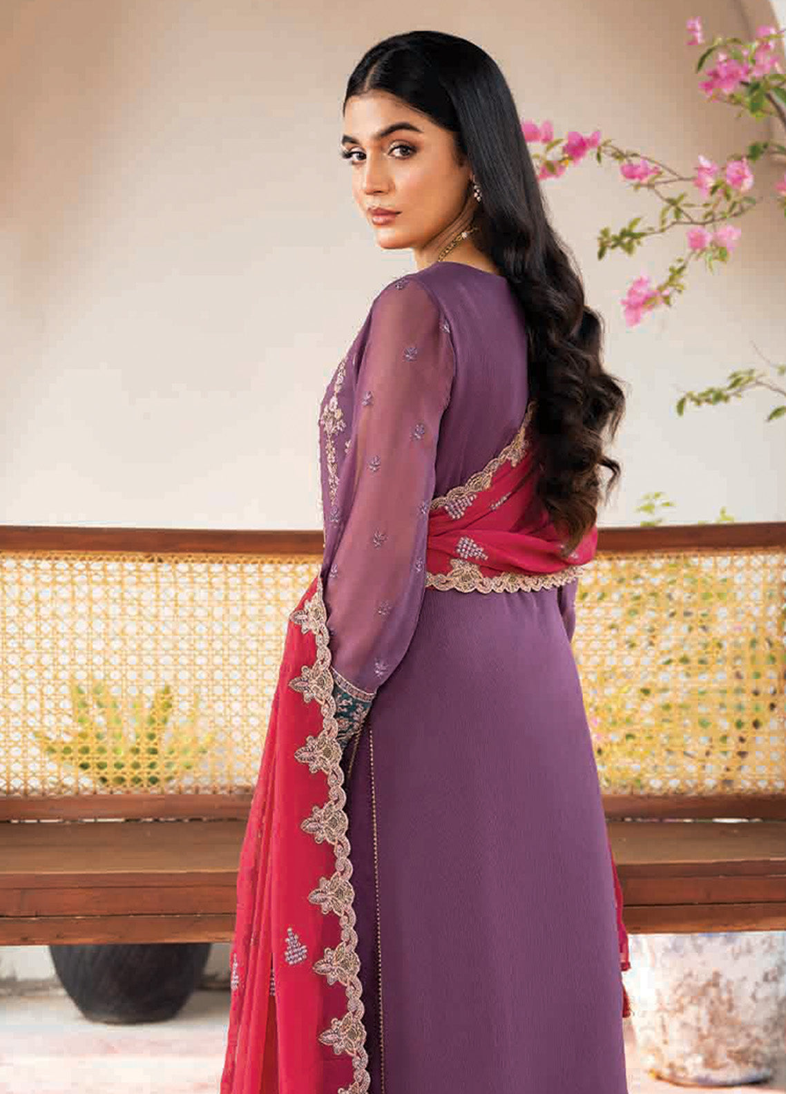 Sitarah By Imrozia Embroidered Chiffon 3 Piece Unstitched Suit IM24LC I-209 NAJMA Sitarah By Imrozia Embroidered Chiffon 3 Piece Unstitched Suit IM24LC I-209 NAJMA