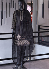 SNSC Embroidered Cotton 3 Piece Stitched Suit - SNSC23FE FRK105