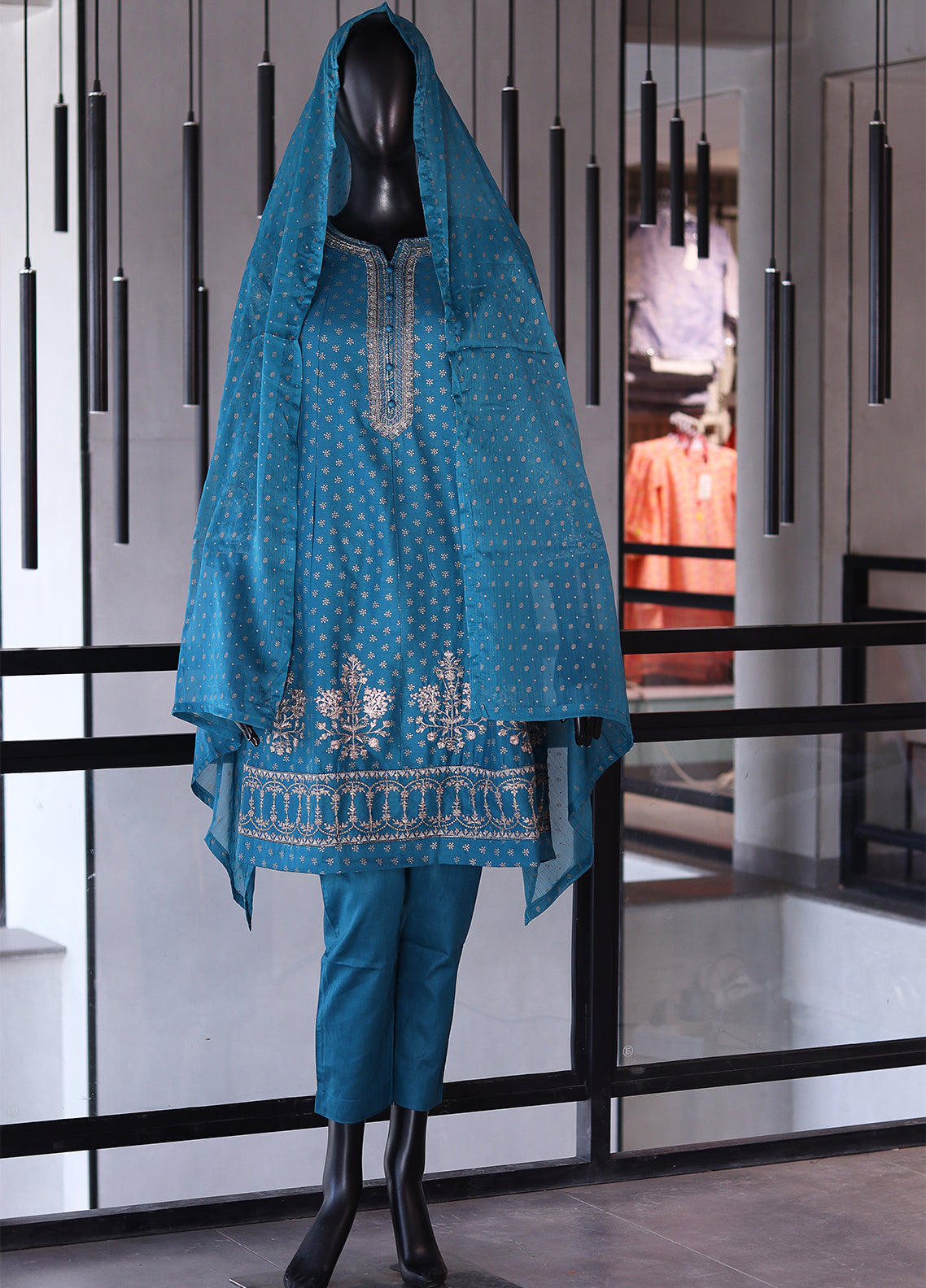 SNSC Embroidered Cotton 3 Piece Stitched Suit - SNSC24FE FRK105 SNSC Embroidered Cotton 3 Piece Stitched Suit - SNSC24FE FRK105