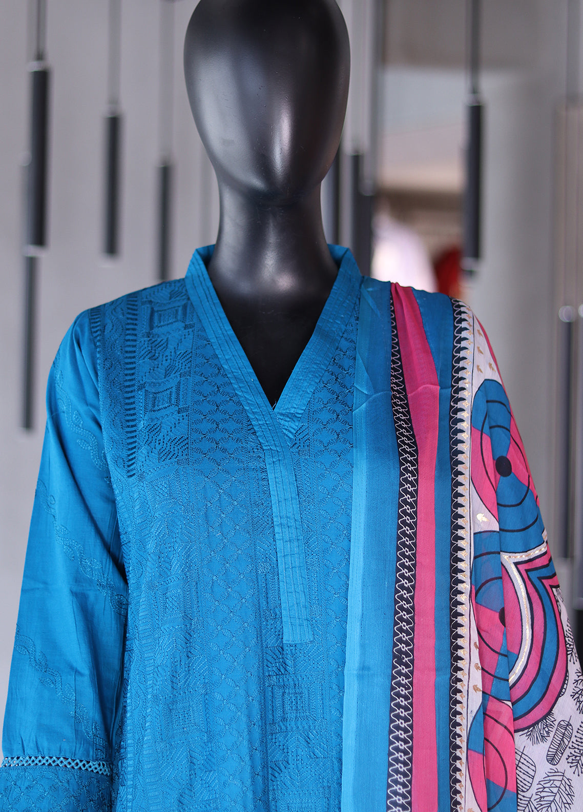 SNSC Embroidered Cotton 3 Piece Stitched Suit - SNSC24FE SOL299 SNSC Embroidered Cotton 3 Piece Stitched Suit - SNSC24FE SOL299