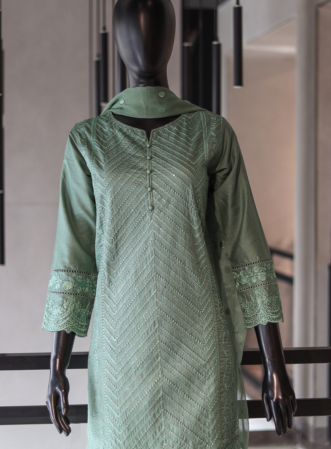 SNSC Embroidered Cotton Stitched 3 Piece Suit - SNSC24FE D-C615 SNSC Embroidered Cotton Stitched 3 Piece Suit - SNSC24FE D-C615