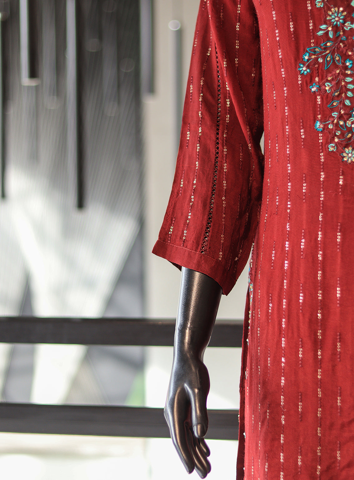 SNSC Embroidered Silk Stitched 3 Piece Suit - SNSC24FE D-110-8486 SNSC Embroidered Silk Stitched 3 Piece Suit - SNSC24FE D-110-8486
