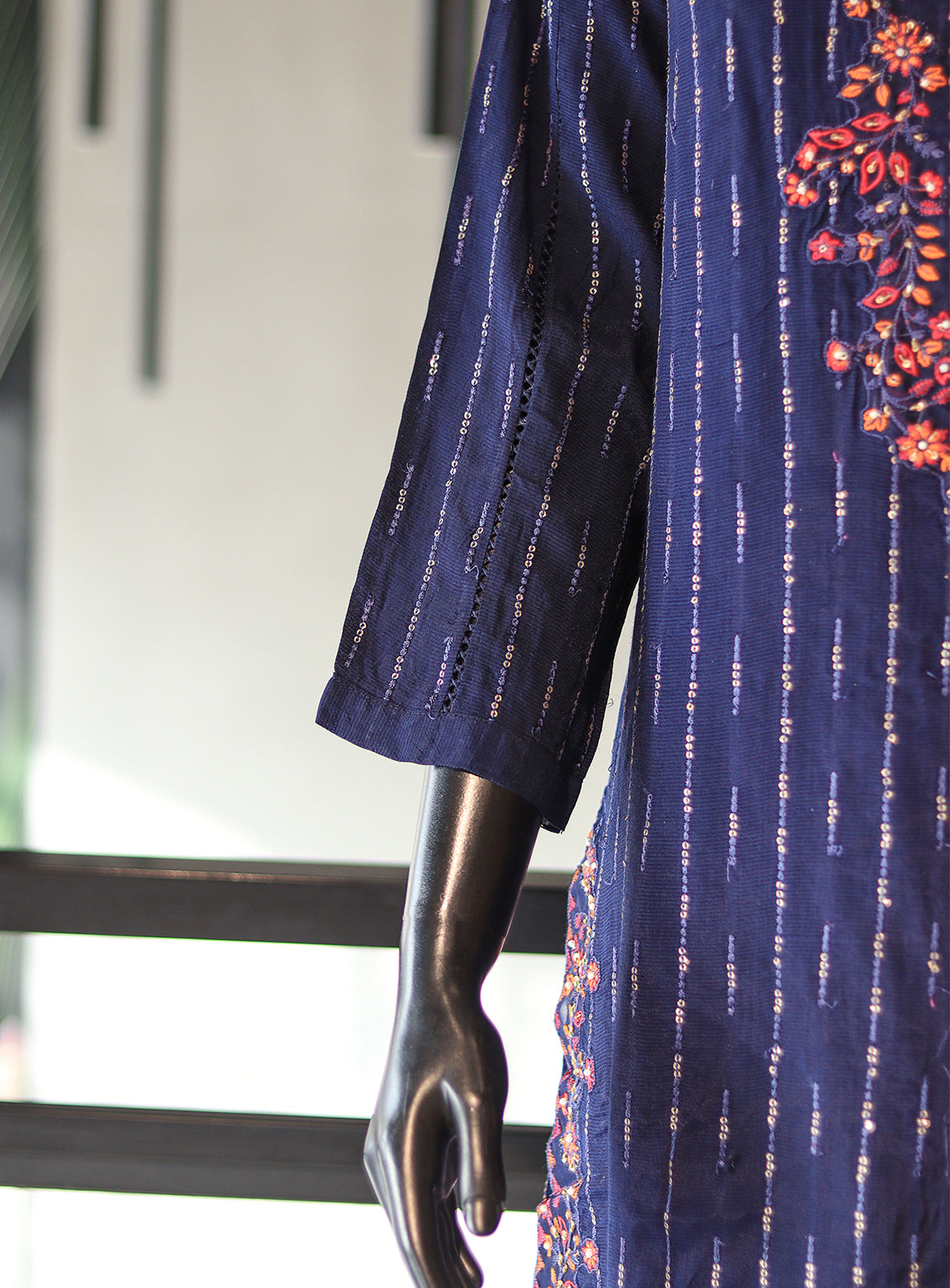 SNSC Embroidered Silk Stitched 3 Piece Suit - SNSC24FE D-110-8789 SNSC Embroidered Silk Stitched 3 Piece Suit - SNSC24FE D-110-8789