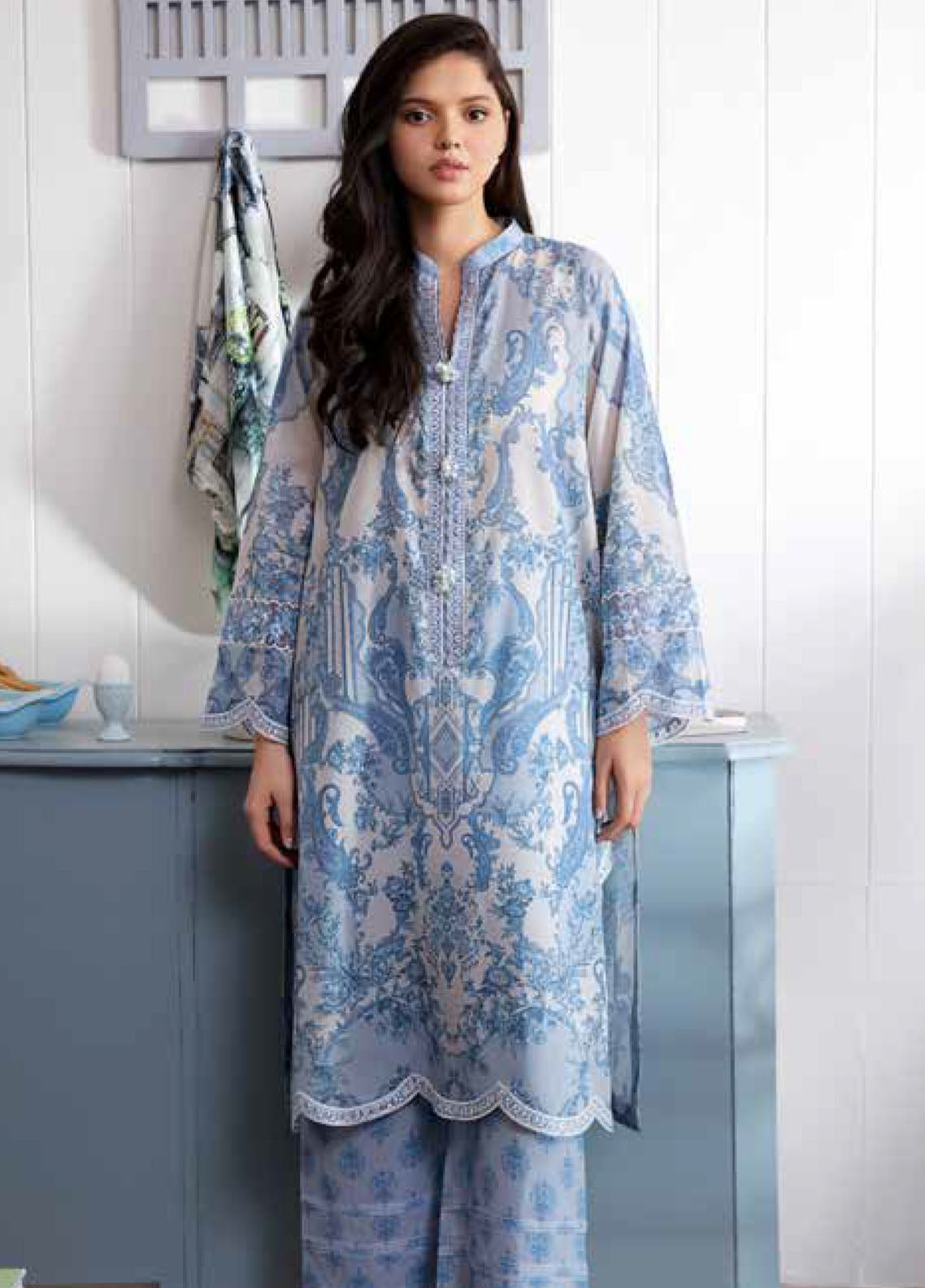 Sobia Nazir Basic Embroidered Lawn 2 Piece Unstitched Suit SN24B 3A Sobia Nazir Basic Embroidered Lawn 2 Piece Unstitched Suit SN24B 3A