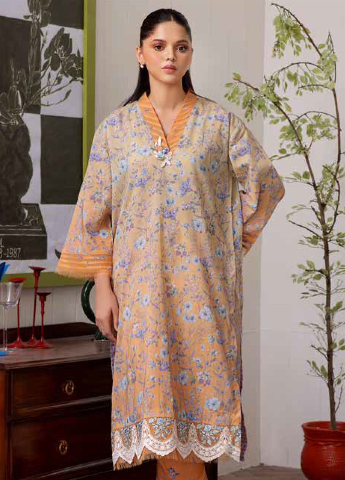 Sobia Nazir Basic Embroidered Lawn 2 Piece Unstitched Suit SN24B 4A Sobia Nazir Basic Embroidered Lawn 2 Piece Unstitched Suit SN24B 4A