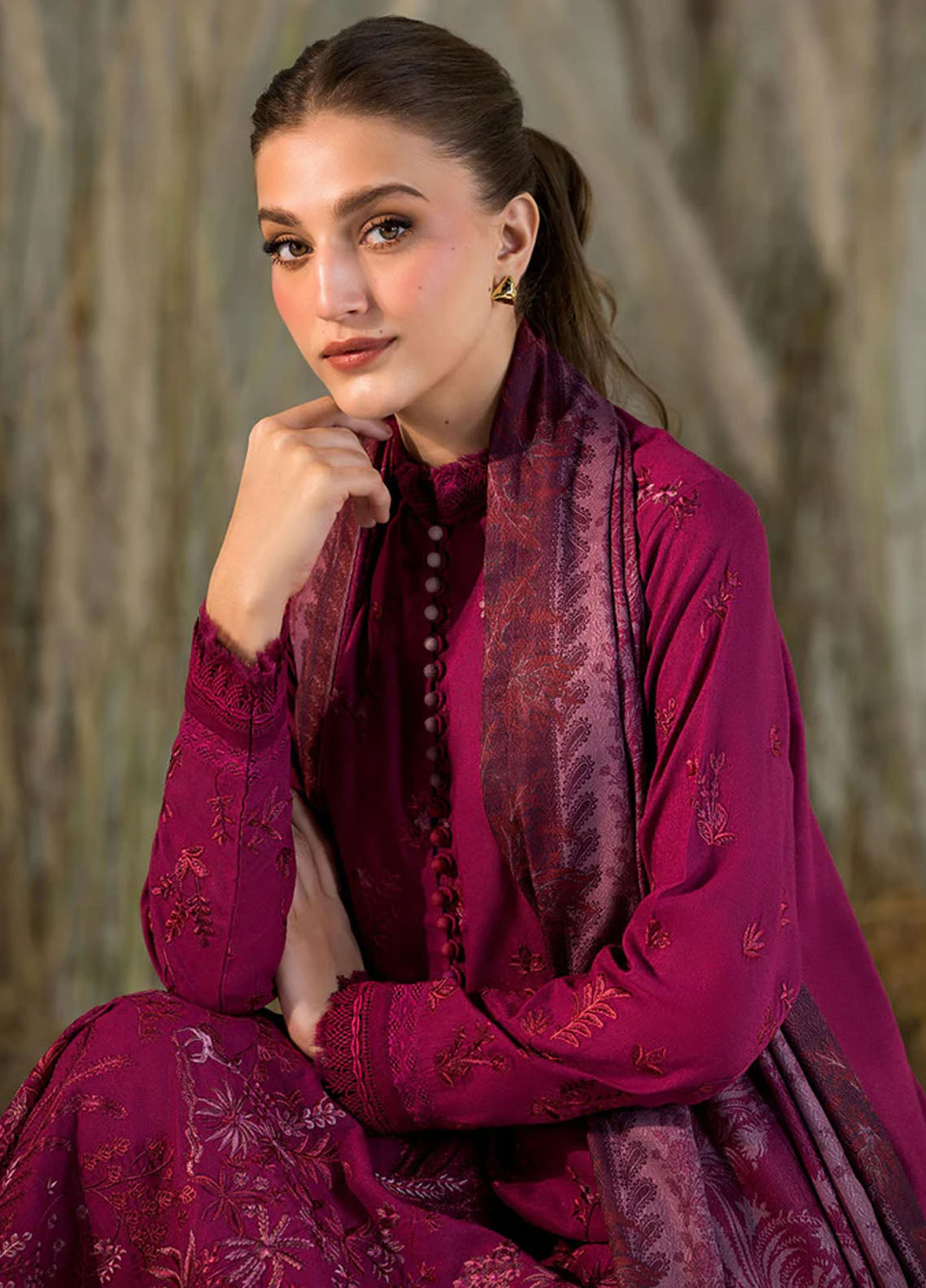 Sobia Nazir Embroidered Karandi 3 Piece Unstitched Suit SN25WE1 D-1A Sobia Nazir Embroidered Karandi 3 Piece Unstitched Suit SN25WE1 D-1A