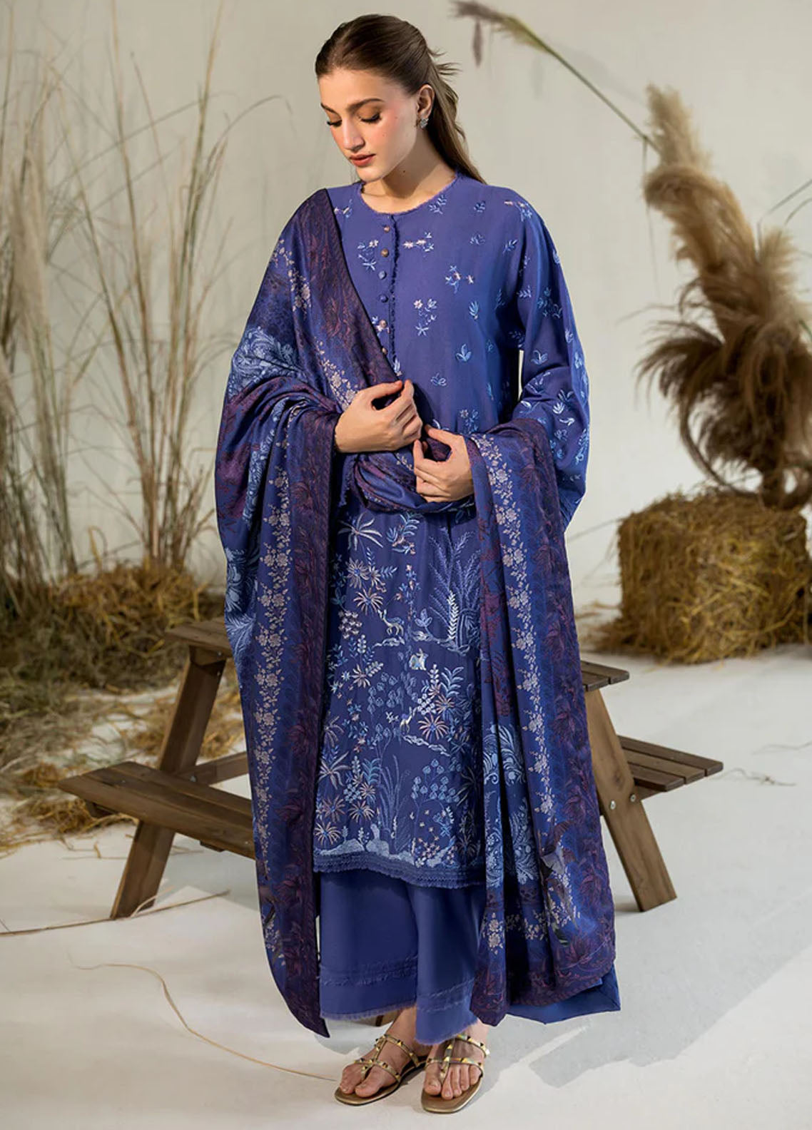 Sobia Nazir Embroidered Karandi 3 Piece Unstitched Suit SN25WE1 D-1B Sobia Nazir Embroidered Karandi 3 Piece Unstitched Suit SN25WE1 D-1B