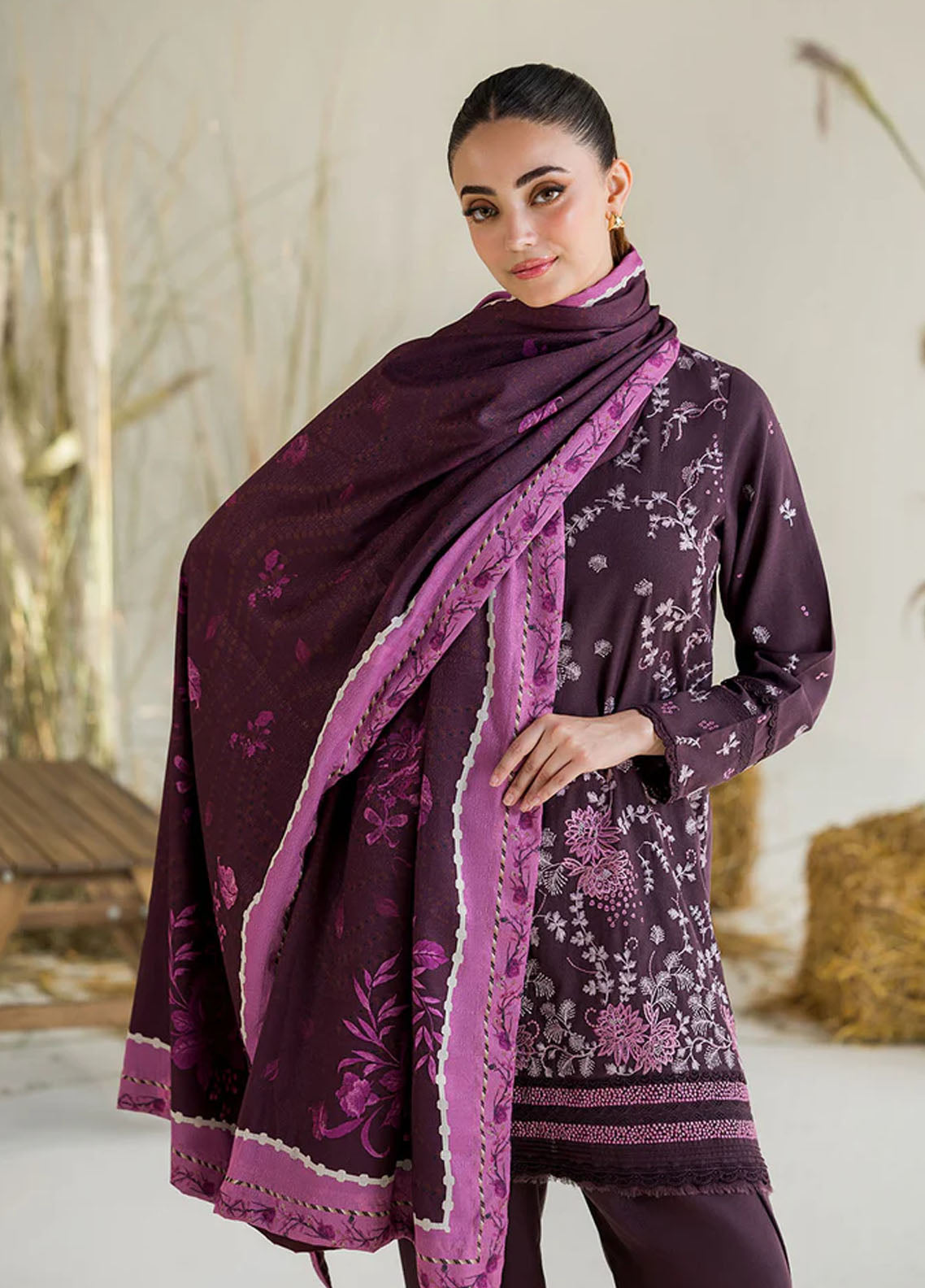 Sobia Nazir Embroidered Karandi 3 Piece Unstitched Suit SN25WE1 D-2B Sobia Nazir Embroidered Karandi 3 Piece Unstitched Suit SN25WE1 D-2B