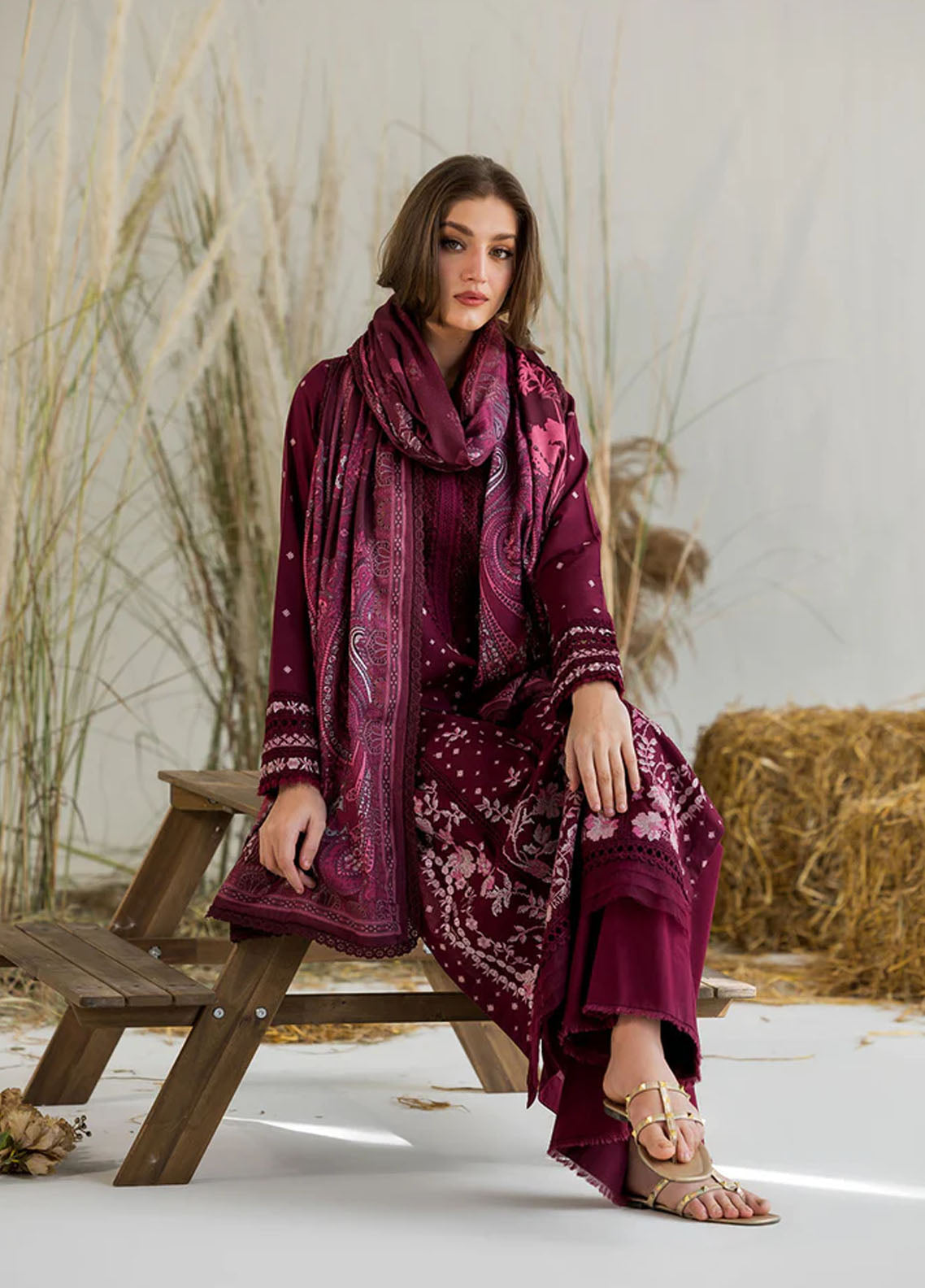 Sobia Nazir Embroidered Khaddar 3 Piece Unstitched Suit SN25WE1 D-6A Sobia Nazir Embroidered Khaddar 3 Piece Unstitched Suit SN25WE1 D-6A