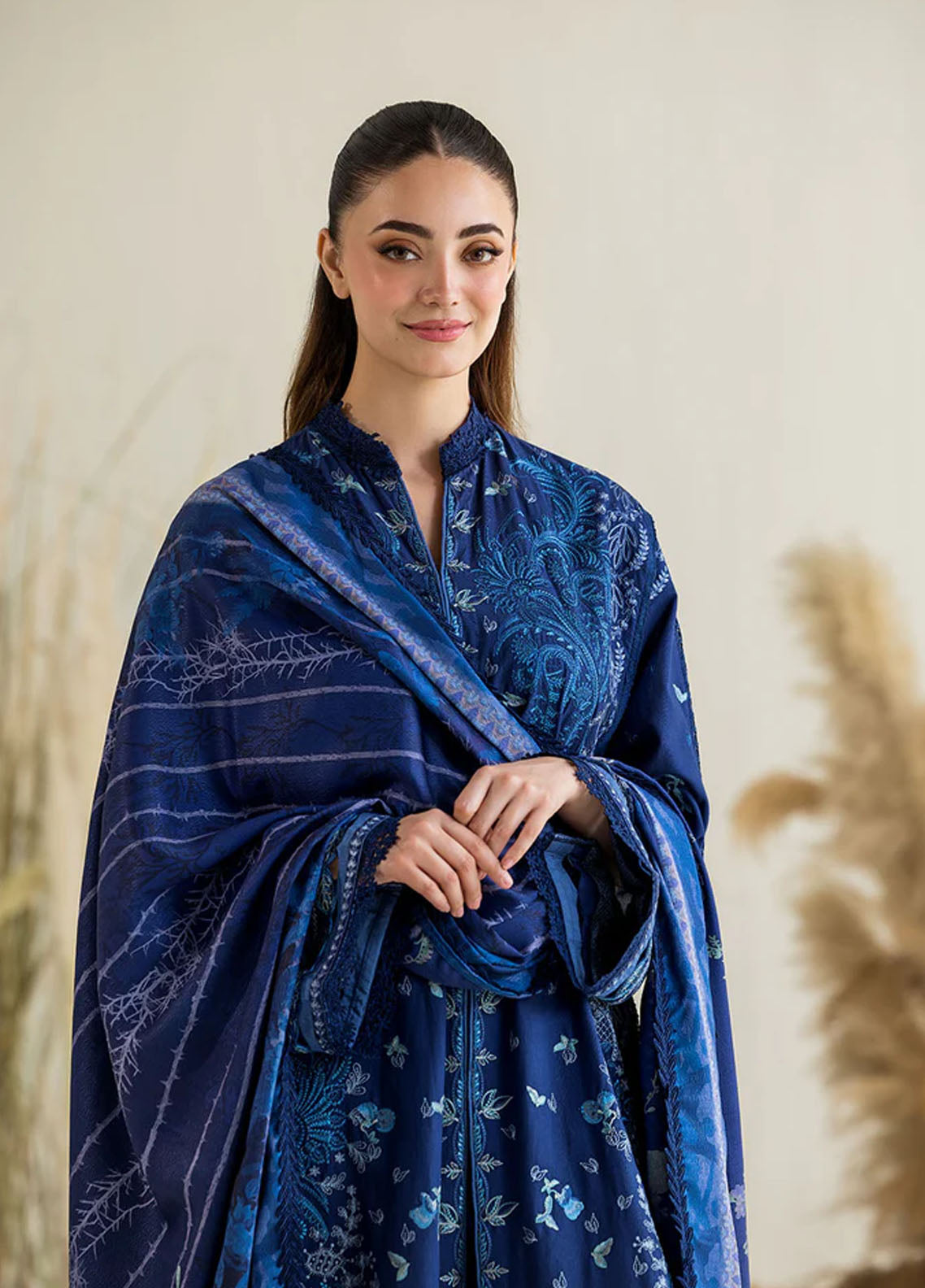 Sobia Nazir Embroidered Khaddar 3 Piece Unstitched Suit SN25WE1 D-7A Sobia Nazir Embroidered Khaddar 3 Piece Unstitched Suit SN25WE1 D-7A