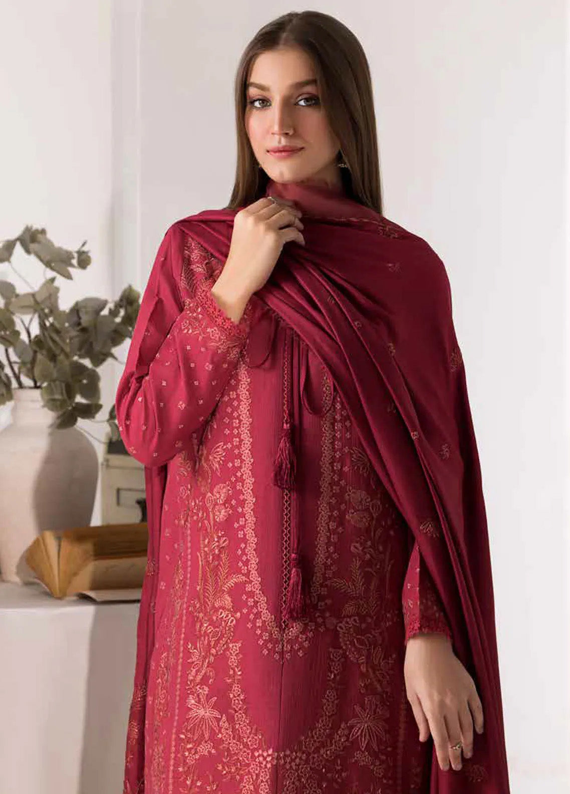 Sobia Nazir Winter Shawl Embroidered Khaddar 3 Piece Unstitched Suit SN24WS D-06 A Sobia Nazir Winter Shawl Embroidered Khaddar 3 Piece Unstitched Suit SN24WS D-06 A