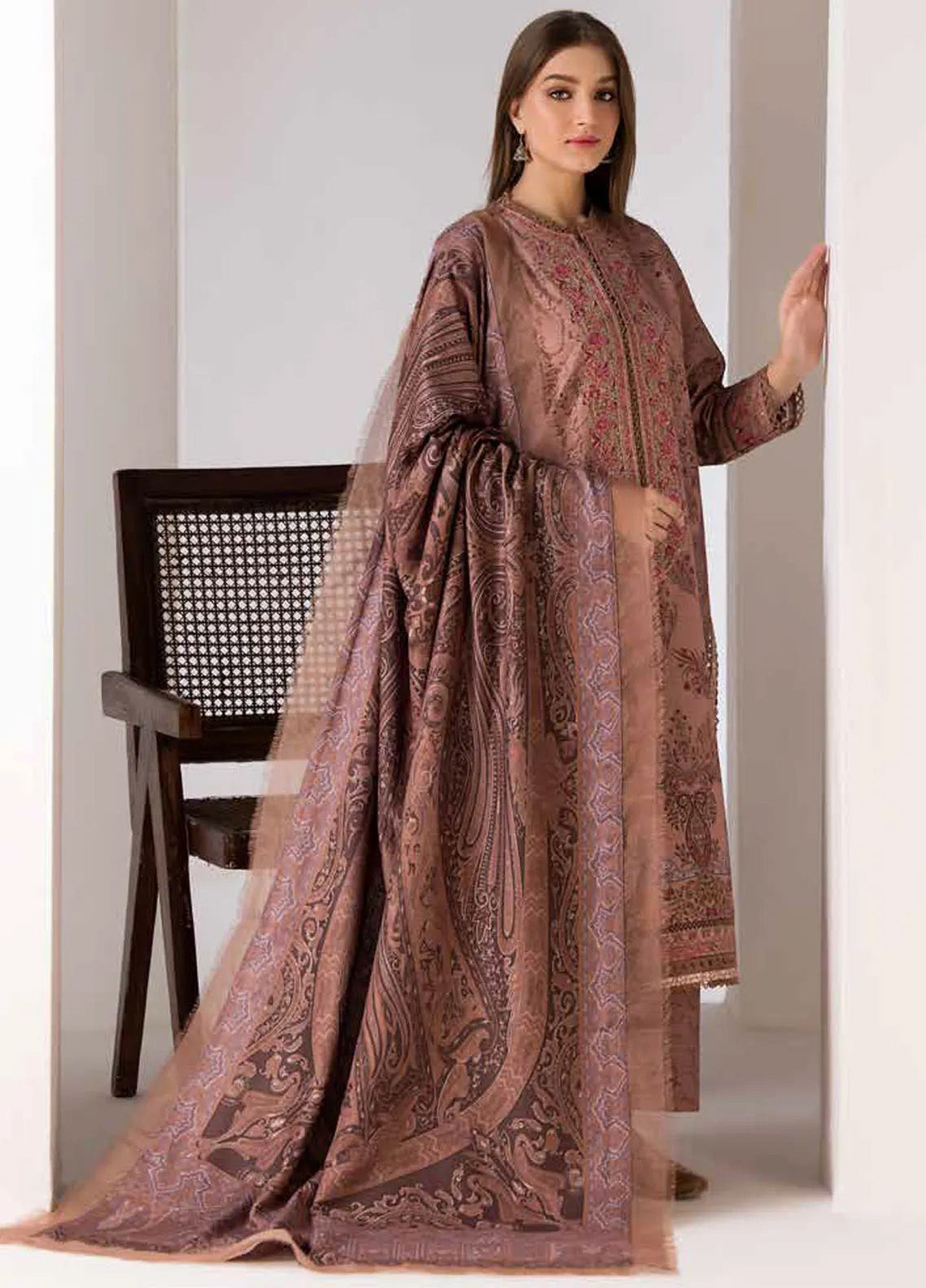 Sobia Nazir Winter Shawl Embroidered Khaddar 3 Piece Unstitched Suit SN24WS D-07 A Sobia Nazir Winter Shawl Embroidered Khaddar 3 Piece Unstitched Suit SN24WS D-07 A